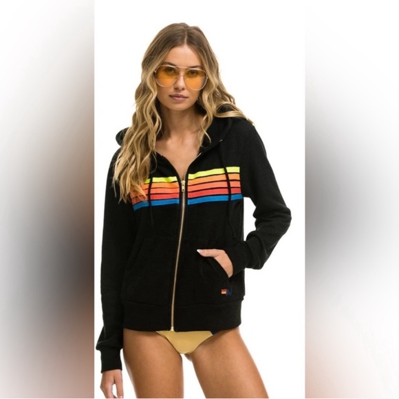 Aviator Nation Neon Stripe Set XS - Picture 2 of 7